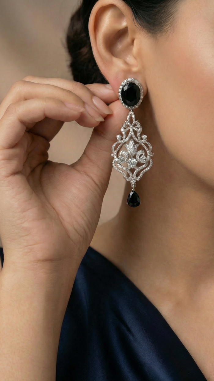 Oriental Style Earrings - Image 2