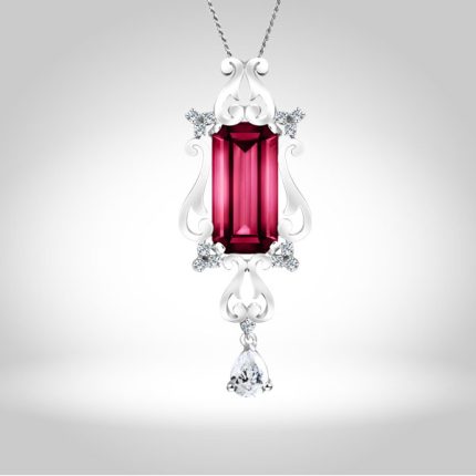 Synthetic Tourmaline Pendant