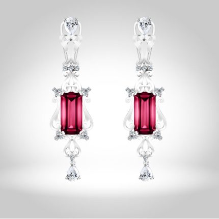 Synthetic Tourmaline Earrings
