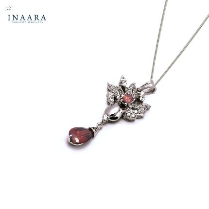 Flower Pendant – Crystal Brown 1