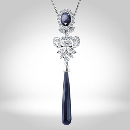 Blue Zircon Pendant