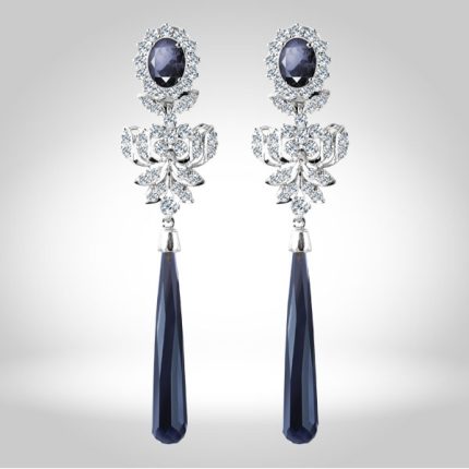 Blue Zircon Earrings