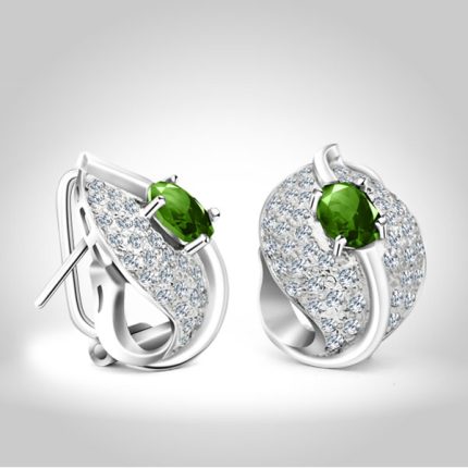 Earrings Emerald