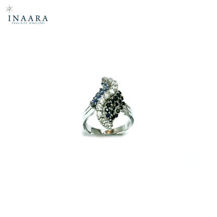 Blue Colour Leaf Ring 1