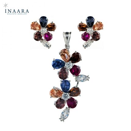 Locket Set (Multicolour Zircon)