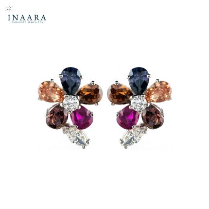Multi Color Zircon Earrings