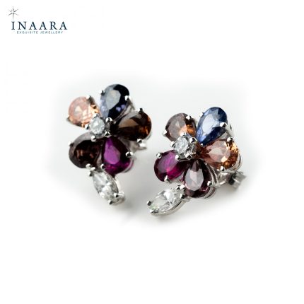 Multi Color Zircon Earrings