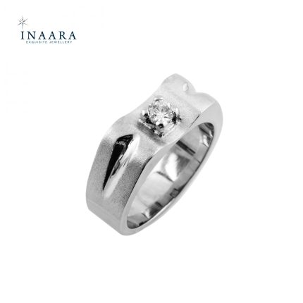 Wavy Solitaire Ring 1