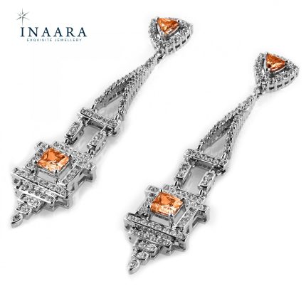 Earrings – Crystal Orange 1
