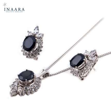 Classic Sapphire Pendant Set 1