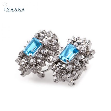 Earrings – Blue Topaz 2