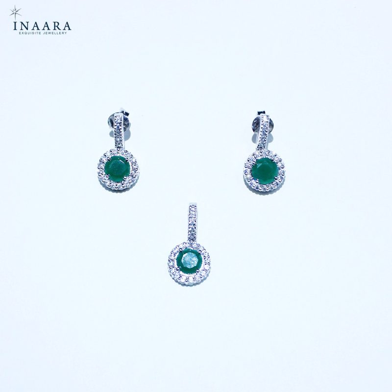 Onyx Green Pendant Set