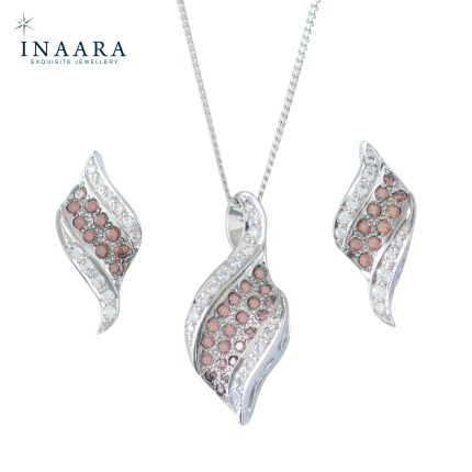 Curly Leaf Pendant Set