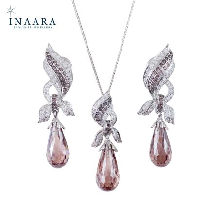 Leaf Drop Pendant Set