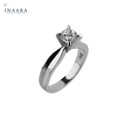 Curved Solitaire Ring 1