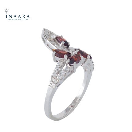 Quadruple Garnet Ring 1