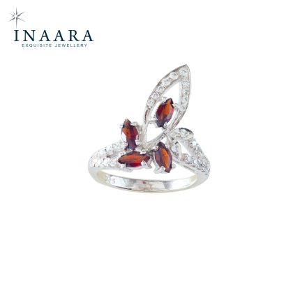 Quadruple Garnet Ring