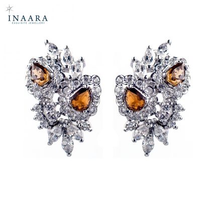 Pear Flowery Earrings