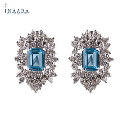 Earrings – Blue Topaz