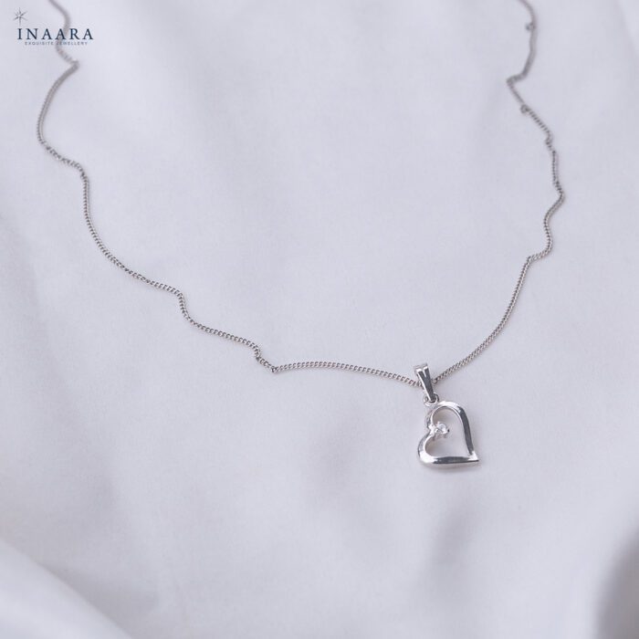 Halo Heart Pendant - Image 1