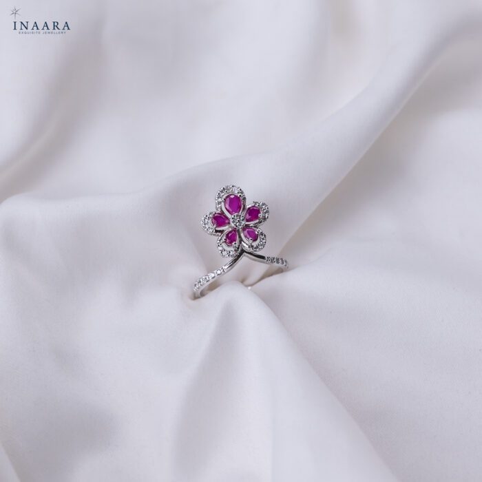 Ruby Bloom Ring - Image 2