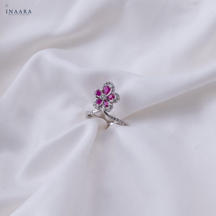 Ruby Bloom Ring - Image 3