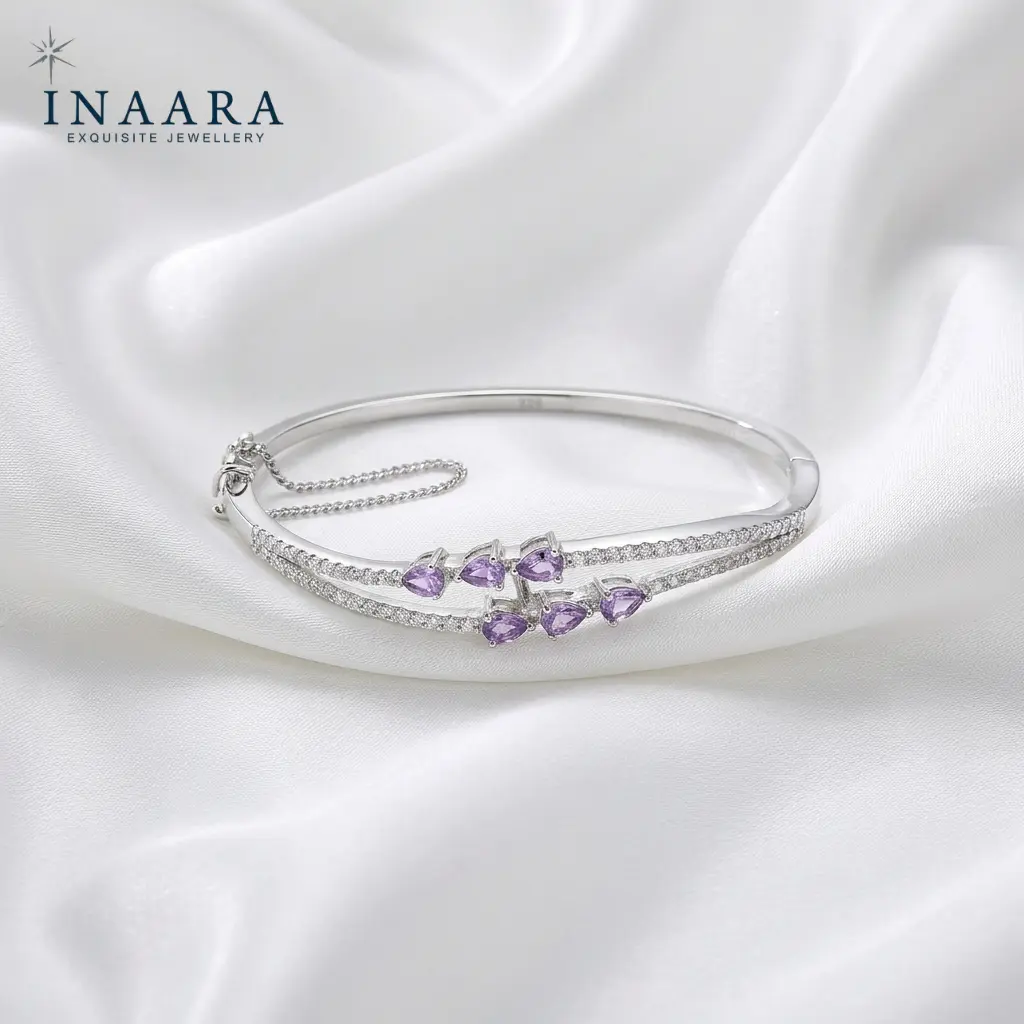 Untitled design (15) Lavender Glow Bangle - Image 1